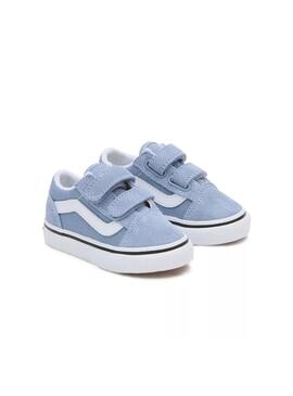 Zapatilla Baby Vans Old Skool V Azul