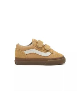 Zapatilla Baby Vans Old Skool V Mostaza Caramelo