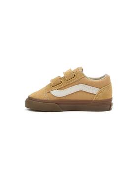 Zapatilla Baby Vans Old Skool V Mostaza Caramelo