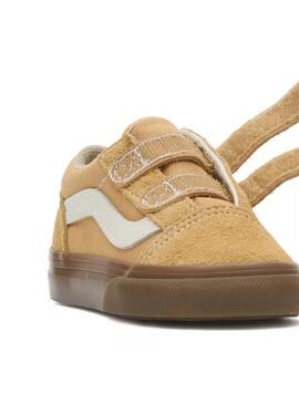 Zapatilla Baby Vans Old Skool V Mostaza Caramelo