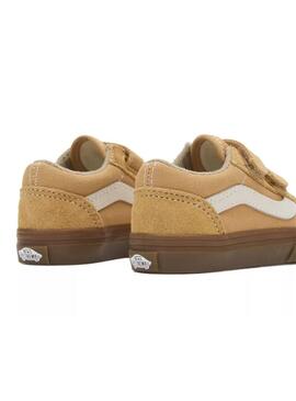 Zapatilla Baby Vans Old Skool V Mostaza Caramelo