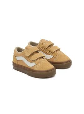 Zapatilla Baby Vans Old Skool V Mostaza Caramelo