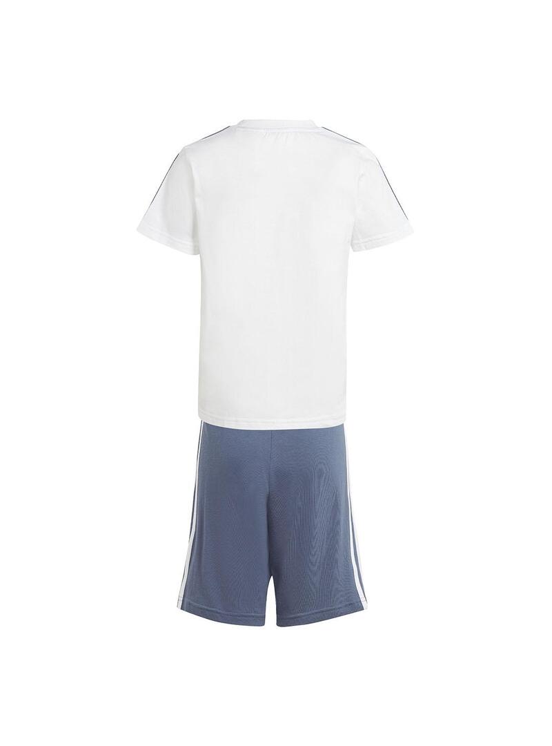 Conjunto Niño adidas 3Stripes Blanco/Marino