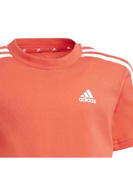 Conjunto Niño adidas 3Stripes Essentials Rojo Negro