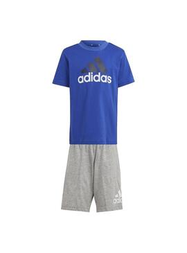 Conjunto Niño adidas CO Royal/Gris