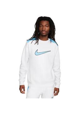 Sudadera Hombre Nike Nsw Blanca Azul