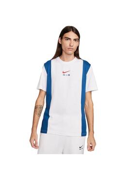 Camiseta Hombre Nike Nsw Sw Blanca Azul