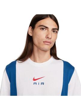 Camiseta Hombre Nike Nsw Sw Blanca Azul