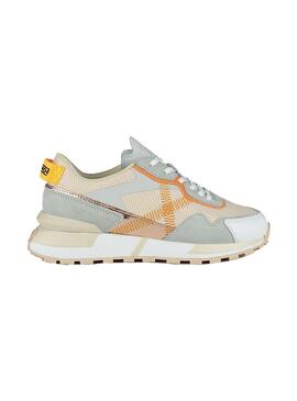 Zapatilla Mujer Munich Pulsar 04 Gris Mandarina