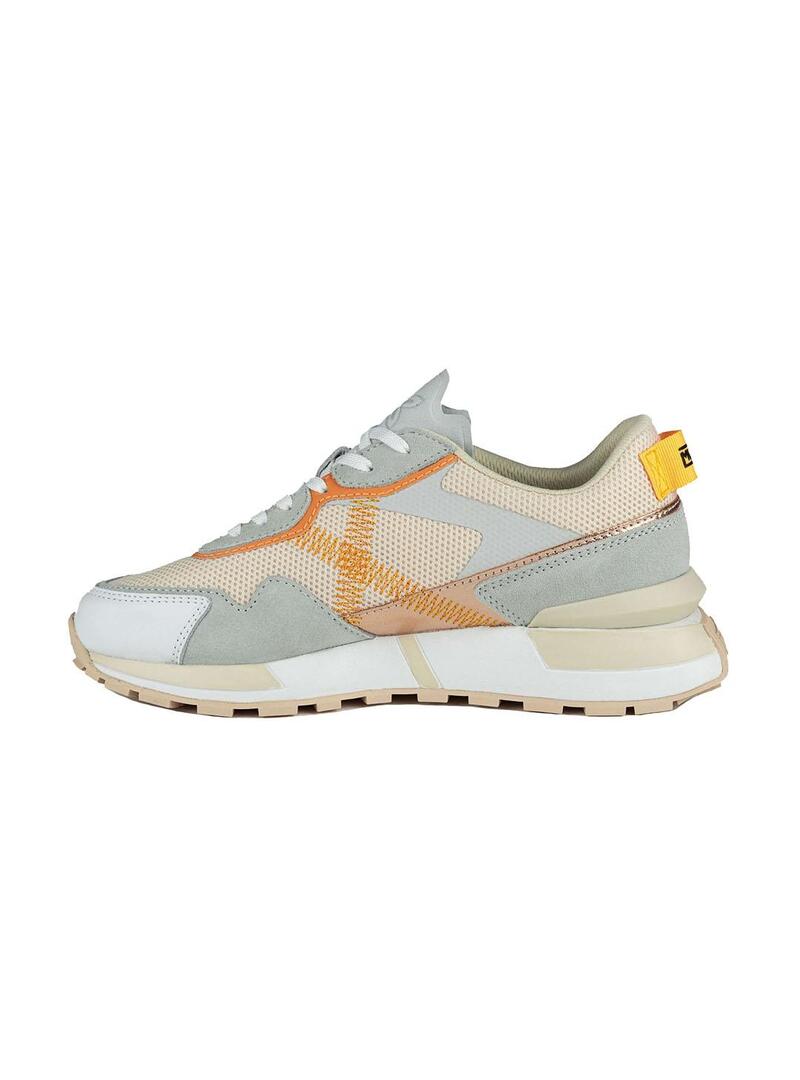 Zapatilla Mujer Munich Pulsar 04 Gris Mandarina