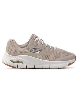 Zapatilla Hombre Skechers Arch Fit Beige