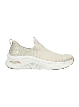 Zapatilla Mujer Skechers Arch Fit Beige