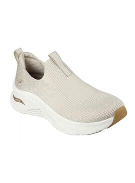 Zapatilla Mujer Skechers Arch Fit Beige