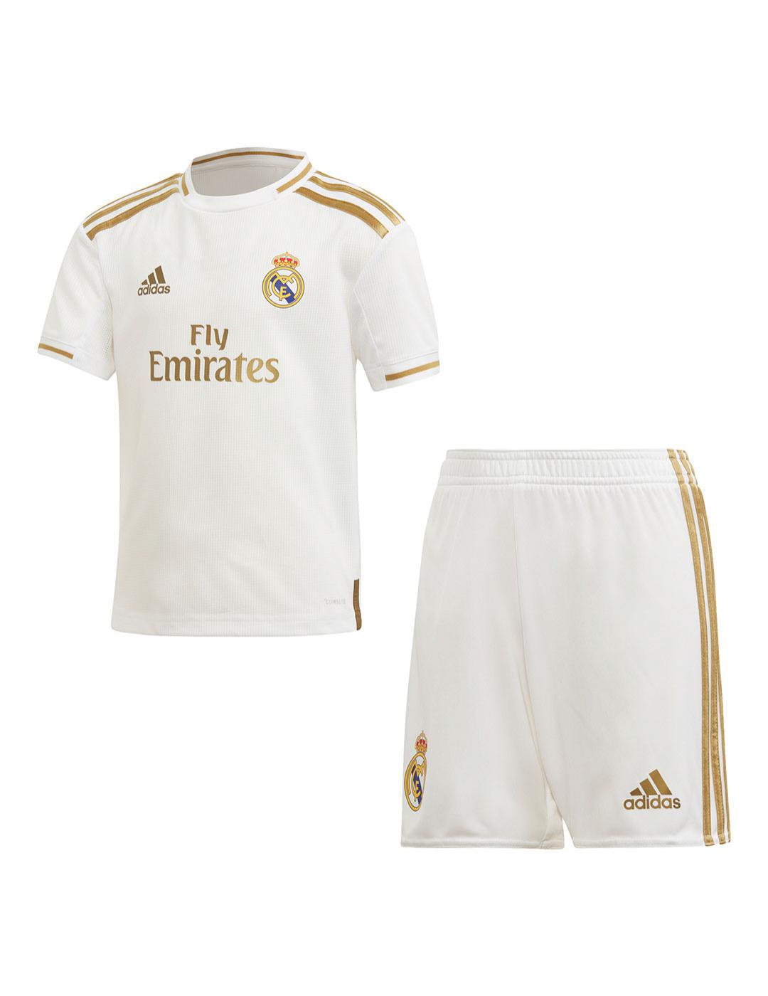 Mini Kit Ni o adidas Real Madrid Blanco 19 20