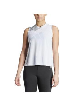 Camiseta Mujer adidas Logo Celeste