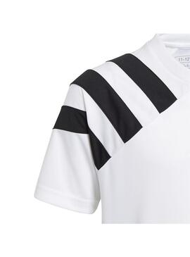 Camiseta Niño Adidas Fortore23 JSY Blanco Negro