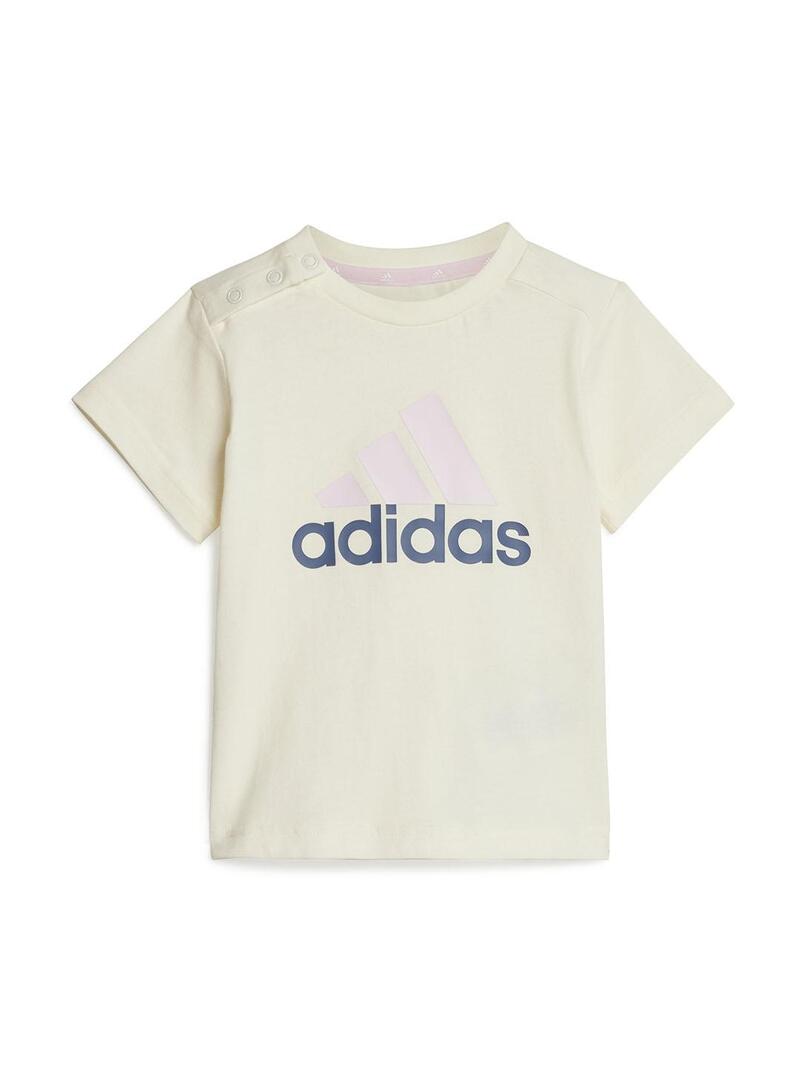 Conjunto Niña Adidas Marfil Roscla Amarillo Rosa