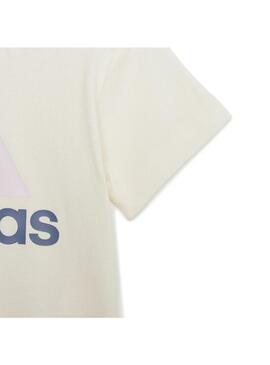 Conjunto Niña Adidas Marfil Roscla Amarillo Rosa