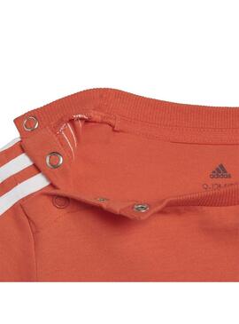 Conjunto Niño Adidas Rojbri Naranja Gris