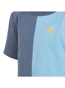 Conjunto Niño Adidas Essential Colorblock Azul