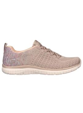 Zapatilla Mujer Skechers Virtue Beige/Rosa