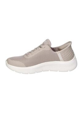 Zapatilla Mujer Skechers Go Walk Flex Beige