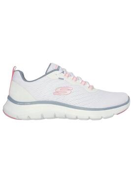 Zapatilla Mujer Skechers Flex Appeal 5.0 Blanco