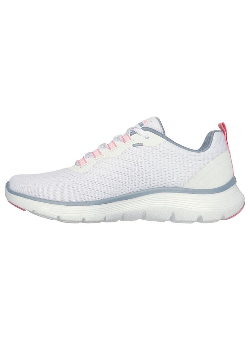 Zapatilla Mujer Skechers Flex Appeal 5.0 Blanco