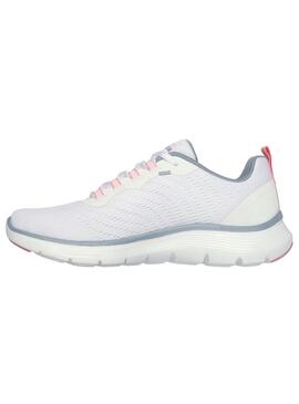 Zapatilla Mujer Skechers Flex Appeal 5.0 Blanco