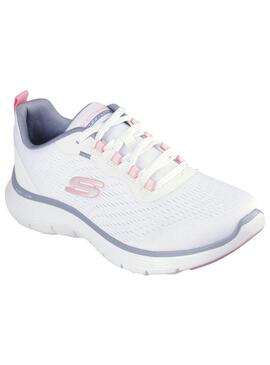 Zapatilla Mujer Skechers Flex Appeal 5.0 Blanco