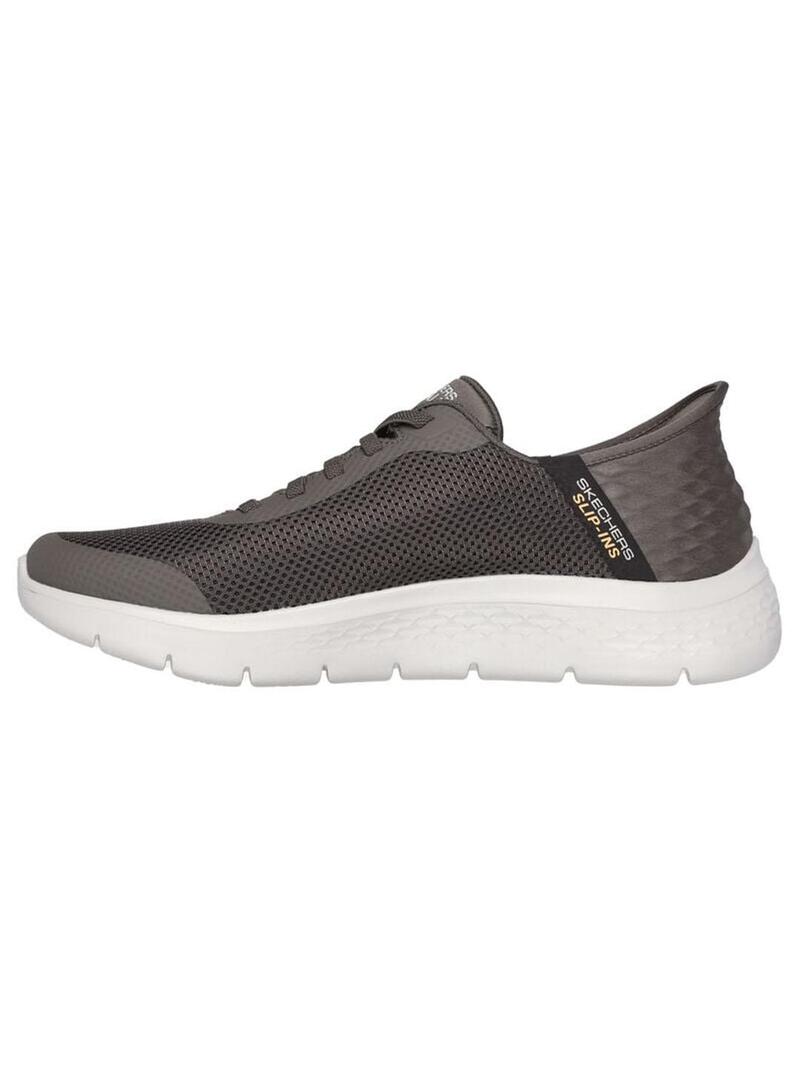 Zapatilla Hombre Skechers Go Walk Flex Marrón