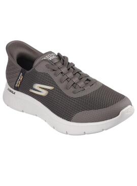 Zapatilla Hombre Skechers Go Walk Flex Marrón