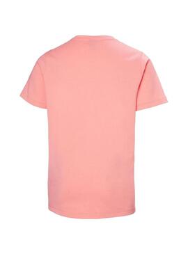 Camiseta Junior Helly Hansen Logo Coral