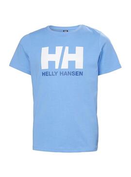 Camiseta Junior Helly Hansen Logo  Celeste