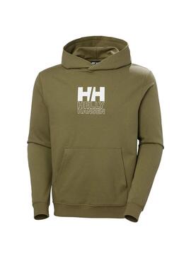 Sudadera Hombre Helly Hansen Core Graphic Khaki