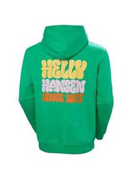 Sudadera Hombre Helly Hansen Core Graphic Verde