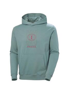 Sudadera Hombre Helly Hansen Core Graphic Verde Agua