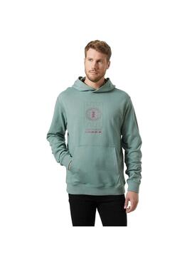 Sudadera Hombre Helly Hansen Core Graphic Verde Agua