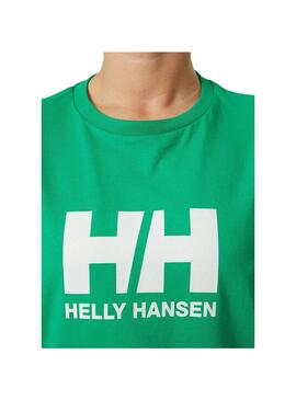 Camiseta Mujer Helly Hansen Logo Verde