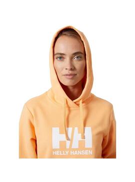 Sudadera Mujer Helly Hansen Logo 2.0 Mandarina