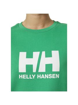 Sudadera Mujer Helly Hansen Crew Logo 2.0 Verde