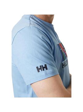 Camiseta Hombre Helly Hansen Shoreline 2.0 Celeste