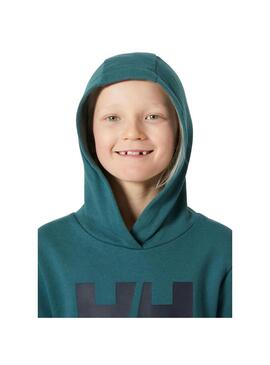 Sudadera Niñ@ Helly Hansen Logo 2.0 Verde