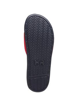 Chancla Hombre Helly Hansen Slide Marino Rojo