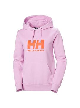 Sudadera Mujer Helly Hansen Logo 2.0 Lila Naranja