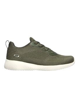 Zapatilla Mujer Skechers Bob Squad Verde