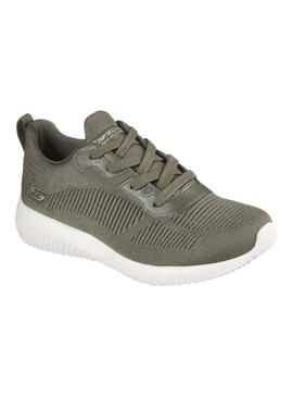 Zapatilla Mujer Skechers Bob Squad Verde