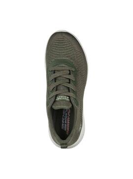 Zapatilla Mujer Skechers Bob Squad Verde