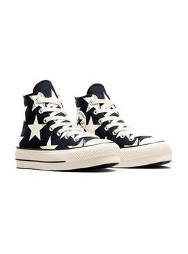 Zapatilla Mujer Converse Cts Plt.  Negra Estrellas