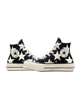 Zapatilla Mujer Converse Cts Plt.  Negra Estrellas